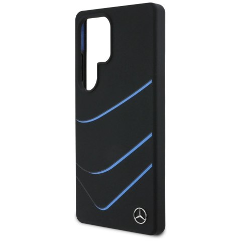 Etui Mercedes Silicone Contrasted Curves MagSafe na Samsung Galaxy S25 Ultra - czarne Etui Mercedes Silicone Contrasted Curves MagSafe na Samsung Galaxy S25 Ultra - czarne