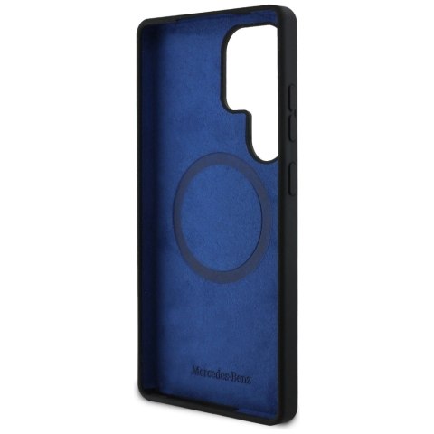 Etui Mercedes Silicone Contrasted Curves MagSafe na Samsung Galaxy S25 Ultra - czarne Etui Mercedes Silicone Contrasted Curves MagSafe na Samsung Galaxy S25 Ultra - czarne