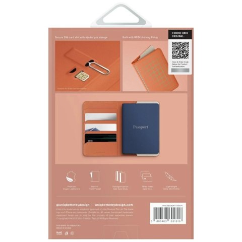 Etui na paszport UNIQ Belmont z blokadą RFID - kość słoniowa Etui na paszport UNIQ Belmont z blokadą RFID - kość słoniowa