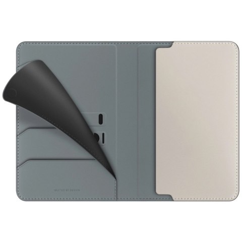 Etui na paszport UNIQ Belmont z blokadą RFID - zielone/kość słoniowa Etui na paszport UNIQ Belmont z blokadą RFID - zielone/kość słoniowa