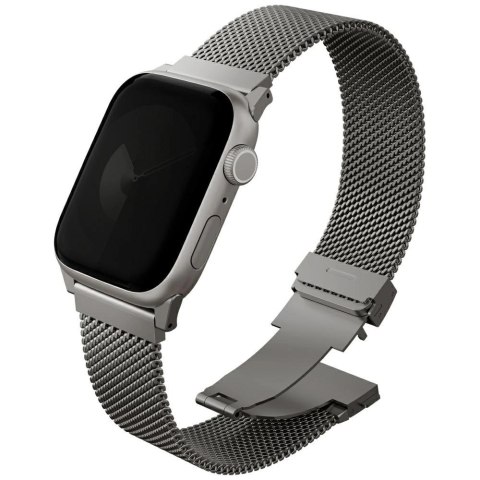 Pasek UNIQ Dante Pro do Apple Watch 40 / 41 / 42 mm ze stali nierdzewnej - tytanowy