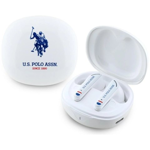 Słuchawki TWS US Polo DH Logo Bluetooth - białe Słuchawki TWS US Polo DH Logo Bluetooth - białe