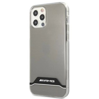 Etui AMG Electroplate Black&White na iPhone 12 / 12 Pro - przezroczyste