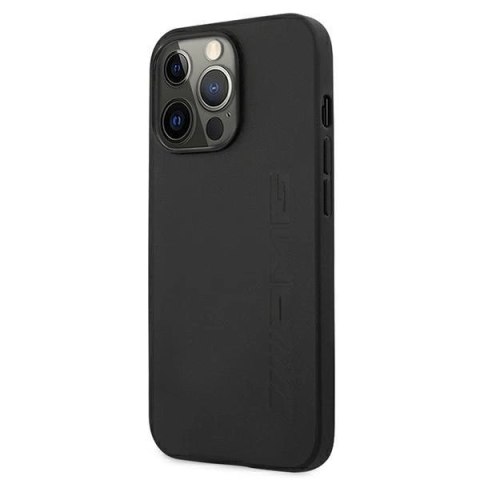 Etui AMG Leather Hot Stamped na iPhone 13 Pro / 13 6,1" - czarne Etui AMG Leather Hot Stamped na iPhone 13 Pro / 13 6,1" - czarne