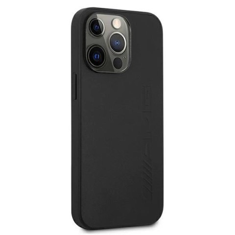 Etui AMG Leather Hot Stamped na iPhone 13 Pro / 13 6,1" - czarne Etui AMG Leather Hot Stamped na iPhone 13 Pro / 13 6,1" - czarne