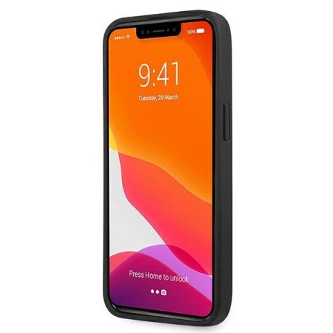 Etui AMG Leather Hot Stamped na iPhone 13 Pro / 13 6,1" - czarne Etui AMG Leather Hot Stamped na iPhone 13 Pro / 13 6,1" - czarne