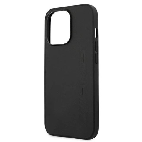 Etui AMG Leather Hot Stamped na iPhone 13 Pro / 13 6,1" - czarne Etui AMG Leather Hot Stamped na iPhone 13 Pro / 13 6,1" - czarne