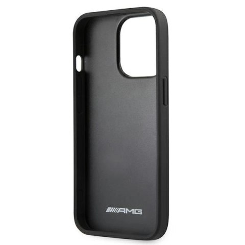 Etui AMG Leather Hot Stamped na iPhone 13 Pro / 13 6,1" - czarne Etui AMG Leather Hot Stamped na iPhone 13 Pro / 13 6,1" - czarne