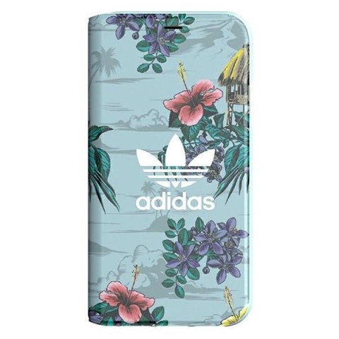 Etui Adidas Booklet Case Floral na iPhone X / XS - szare