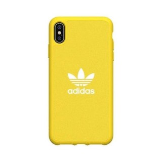 Etui Adidas Moulded Case Canvas na iPhone Xs Max - żółte