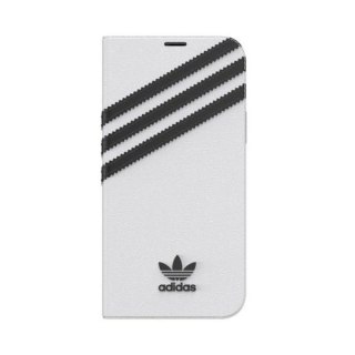 Etui Adidas OR Booklet Case PU na iPhone 12 / 12 Pro 6,1" - biało-czarne