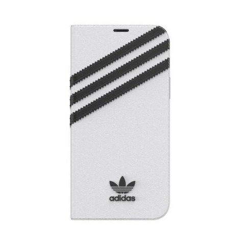 Etui Adidas OR Booklet Case PU na iPhone 12 / 12 Pro 6,1" - biało-czarne