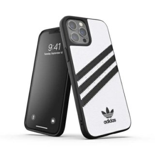 Etui Adidas OR Moulded Case PU na iPhone 12 Pro Max - biało-czarne