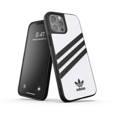 Etui Adidas OR Moulded Case PU na iPhone 12 Pro Max - biało-czarne