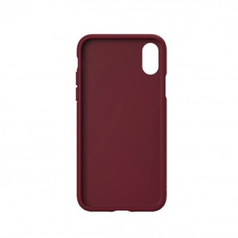 Etui Adidas OR Moulded PU Suede na iPhone X / XS - burgundowe
