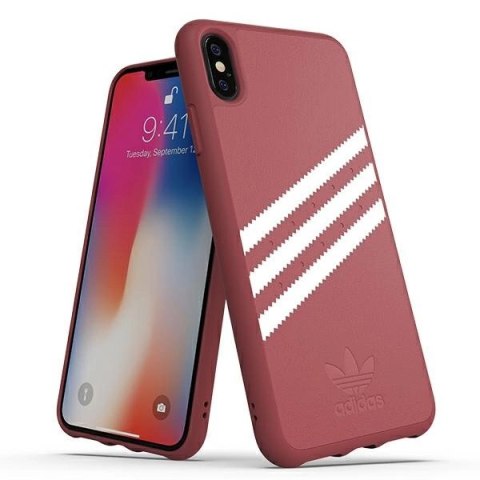 Etui Adidas OR Moulded PU Suede na iPhone Xs Max - różowe