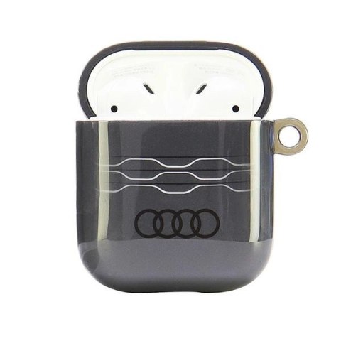 Etui Audi IML Geometric Pattern na AirPods 1 / 2 - szare