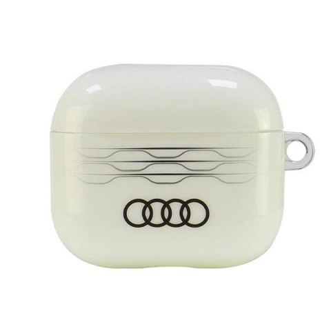Etui Audi IML Geometric Pattern na AirPods 3 - białe Etui Audi IML Geometric Pattern na AirPods 3 - białe