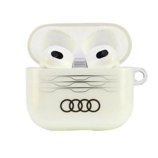 Etui Audi IML Geometric Pattern na AirPods 3 - białe