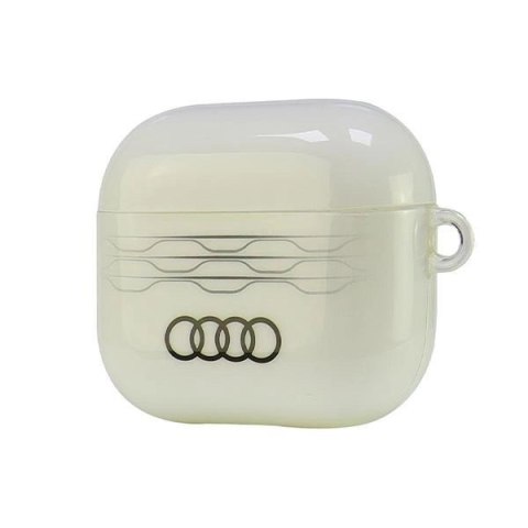 Etui Audi IML Geometric Pattern na AirPods 3 - białe Etui Audi IML Geometric Pattern na AirPods 3 - białe