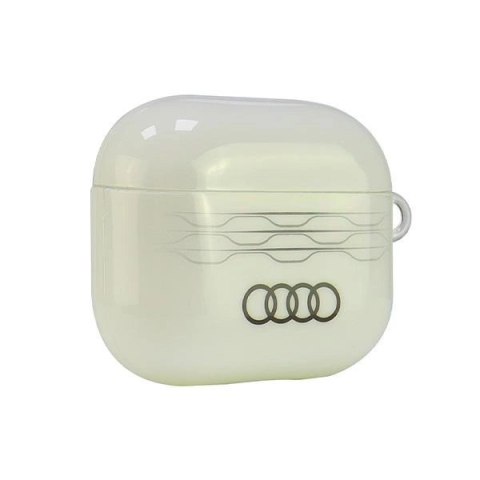 Etui Audi IML Geometric Pattern na AirPods 3 - białe Etui Audi IML Geometric Pattern na AirPods 3 - białe