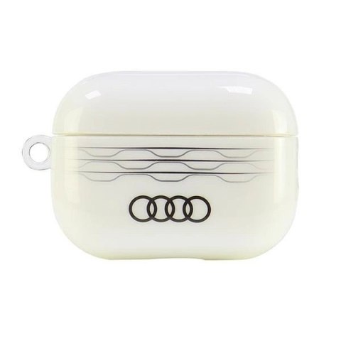 Etui Audi IML Geometric Pattern na AirPods Pro 2 - białe Etui Audi IML Geometric Pattern na AirPods Pro 2 - białe
