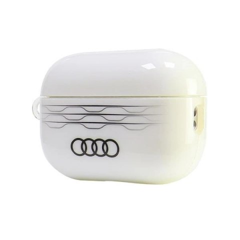 Etui Audi IML Geometric Pattern na AirPods Pro 2 - białe Etui Audi IML Geometric Pattern na AirPods Pro 2 - białe