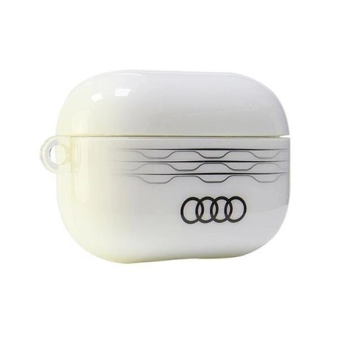 Etui Audi IML Geometric Pattern na AirPods Pro 2 - białe Etui Audi IML Geometric Pattern na AirPods Pro 2 - białe
