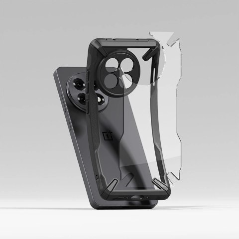 Etui Ringke Fusion X na OnePlus 13R - przezroczysto-czarne Etui Ringke Fusion X na OnePlus 13R - przezroczysto-czarne
