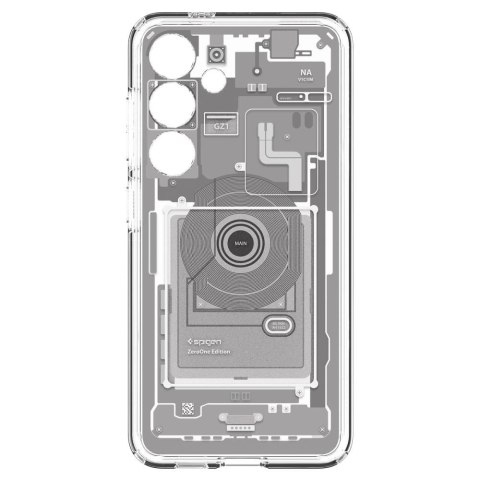 Etui Spigen Ultra Hybrid na Samsung Galaxy S24 Zero One - białe Etui Spigen Ultra Hybrid na Samsung Galaxy S24 Zero One - białe