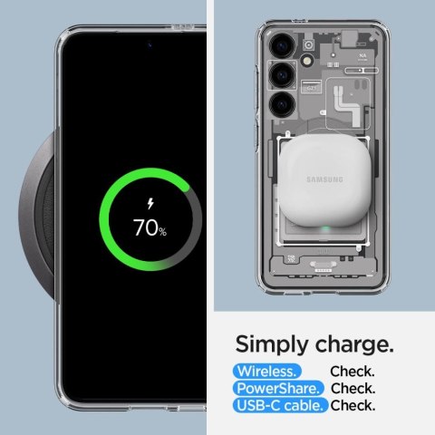Etui Spigen Ultra Hybrid na Samsung Galaxy S24 Zero One - białe Etui Spigen Ultra Hybrid na Samsung Galaxy S24 Zero One - białe