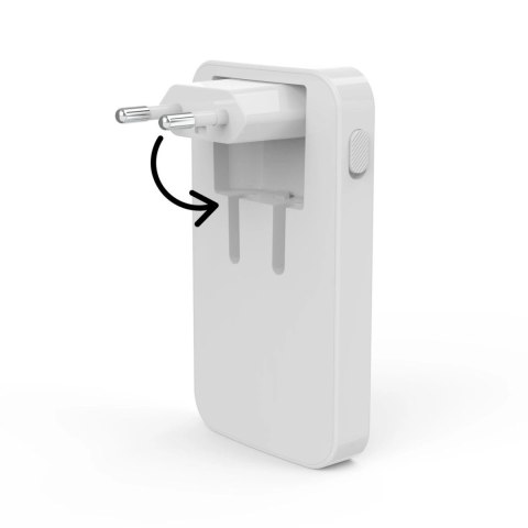 Ładowarka Hama GaN 65W 2x USB-C 1x USB-A składana - biała Ładowarka Hama GaN 65W 2x USB-C 1x USB-A składana - biała