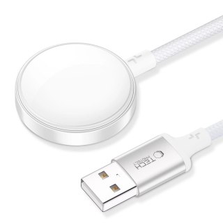 Ładowarka indukcyjna Tech-Protect UltraBoost USB-A do Apple Watch 1m - biała