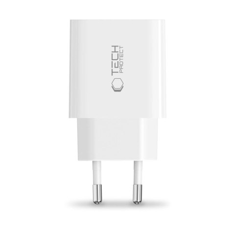 Ładowarka sieciowa Tech-Protect NC20W port USB-C - biała