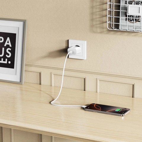 Ładowarka sieciowa Tech-Protect NC20W port USB-C - biała