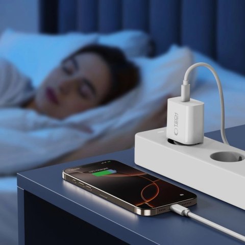 Ładowarka sieciowa Tech-Protect NC20W port USB-C - biała