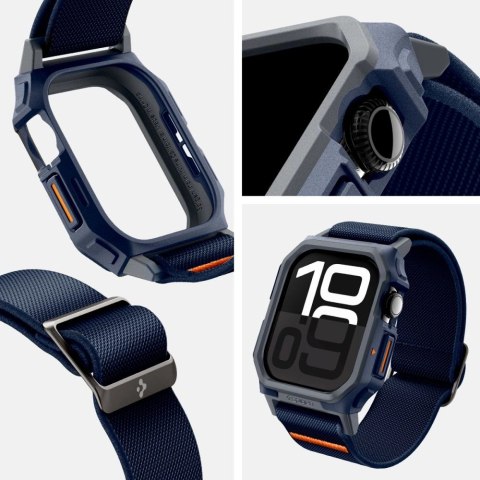 Pasek Spigen Lite Fit "Pro" na Apple Watch 10 46 mm - granatowy Pasek Spigen Lite Fit "Pro" na Apple Watch 10 46 mm - granatowy