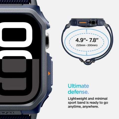 Pasek Spigen Lite Fit "Pro" na Apple Watch 10 46 mm - granatowy Pasek Spigen Lite Fit "Pro" na Apple Watch 10 46 mm - granatowy