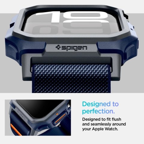 Pasek Spigen Lite Fit "Pro" na Apple Watch 10 46 mm - granatowy Pasek Spigen Lite Fit "Pro" na Apple Watch 10 46 mm - granatowy