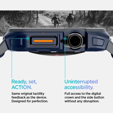 Pasek Spigen Lite Fit "Pro" na Apple Watch 10 46 mm - granatowy Pasek Spigen Lite Fit "Pro" na Apple Watch 10 46 mm - granatowy