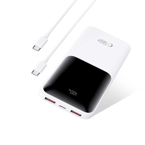 Powerbank Tech-Protect PB01 10000mAh 22.5W - biały Powerbank Tech-Protect PB01 10000mAh 22.5W - biały