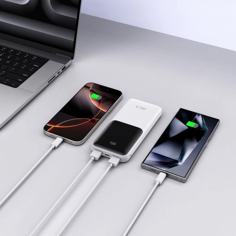 Powerbank Tech-Protect PB01 10000mAh 22.5W - biały Powerbank Tech-Protect PB01 10000mAh 22.5W - biały