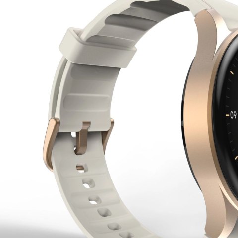 Smartwatch Hama 8900 GPS AMOLED 1.32" z beżowym paskiem silikonowym - złoty Smartwatch Hama 8900 GPS AMOLED 1.32" z beżowym paskiem silikonowym - złoty