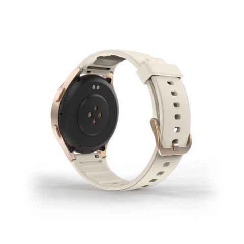 Smartwatch Hama 8900 GPS AMOLED 1.32" z beżowym paskiem silikonowym - złoty Smartwatch Hama 8900 GPS AMOLED 1.32" z beżowym paskiem silikonowym - złoty