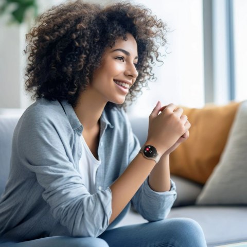 Smartwatch Hama 8900 GPS AMOLED 1.32" z beżowym paskiem silikonowym - złoty Smartwatch Hama 8900 GPS AMOLED 1.32" z beżowym paskiem silikonowym - złoty