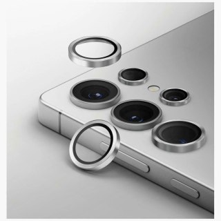Szkło na obiektyw aparatu UNIQ Optix Aluminium Camera Lens do Samsung Galaxy S25 Ultra - srebrne