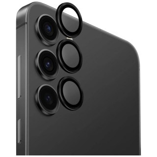 Szkło na obiektyw aparatu UNIQ Optix Aluminium Camera Lens do Samsung Galaxy S25+ - czarne