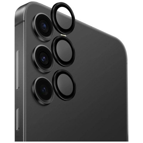 Szkło na obiektyw aparatu UNIQ Optix Aluminium Camera Lens do Samsung Galaxy S25+ - czarne