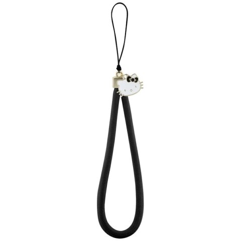 Zawieszka na telefon Hello Kitty Nylon Cord Kitty Head - czarna Zawieszka na telefon Hello Kitty Nylon Cord Kitty Head - czarna