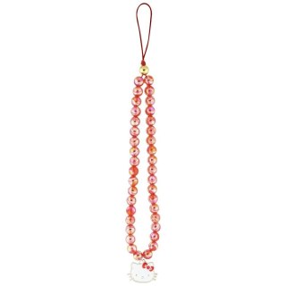 Zawieszka na telefon Hello Kitty Pearls Kitty Head - czerwona